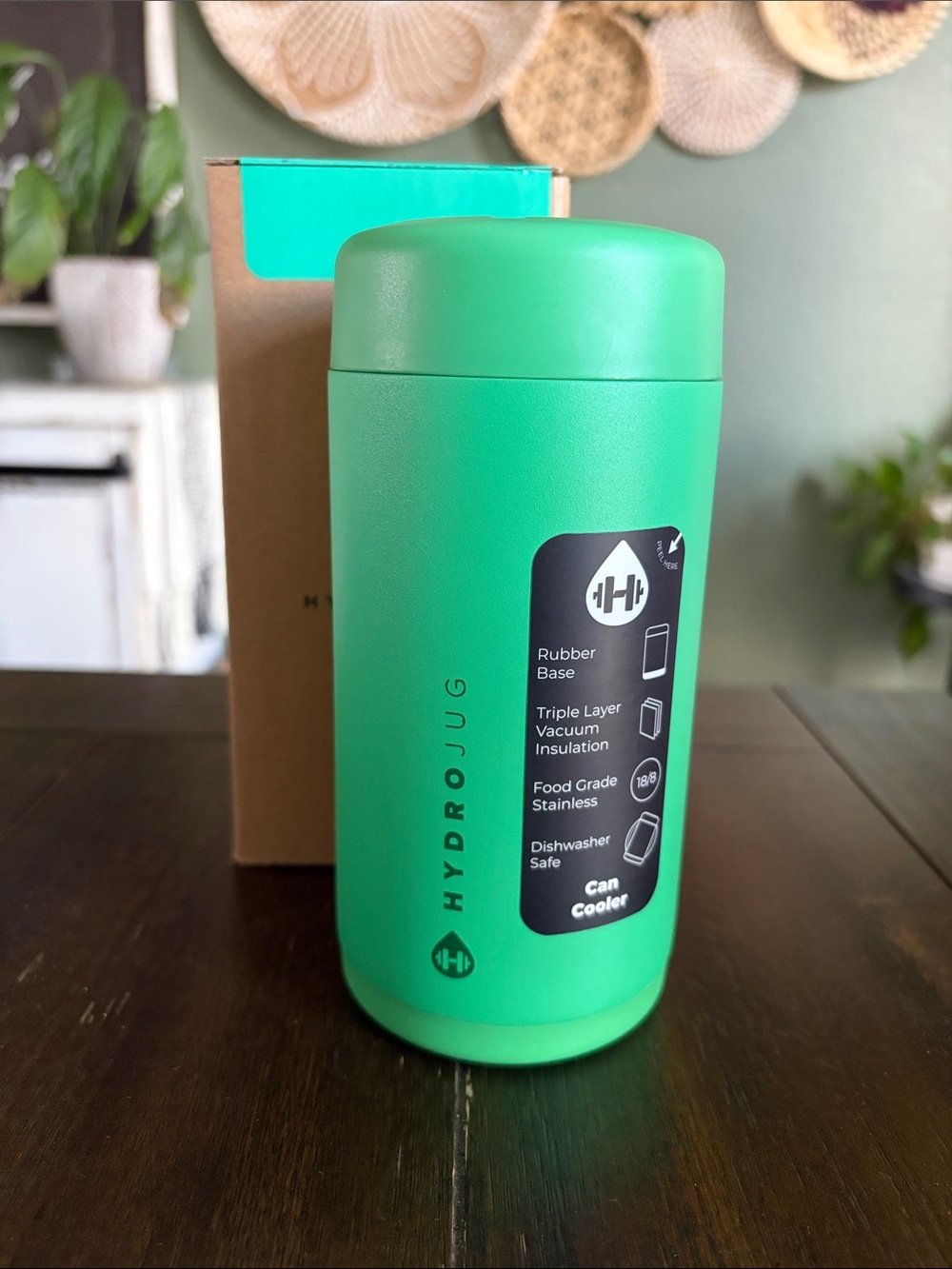 HydroJug 12oz Slim Can Cooler in Clover! New!